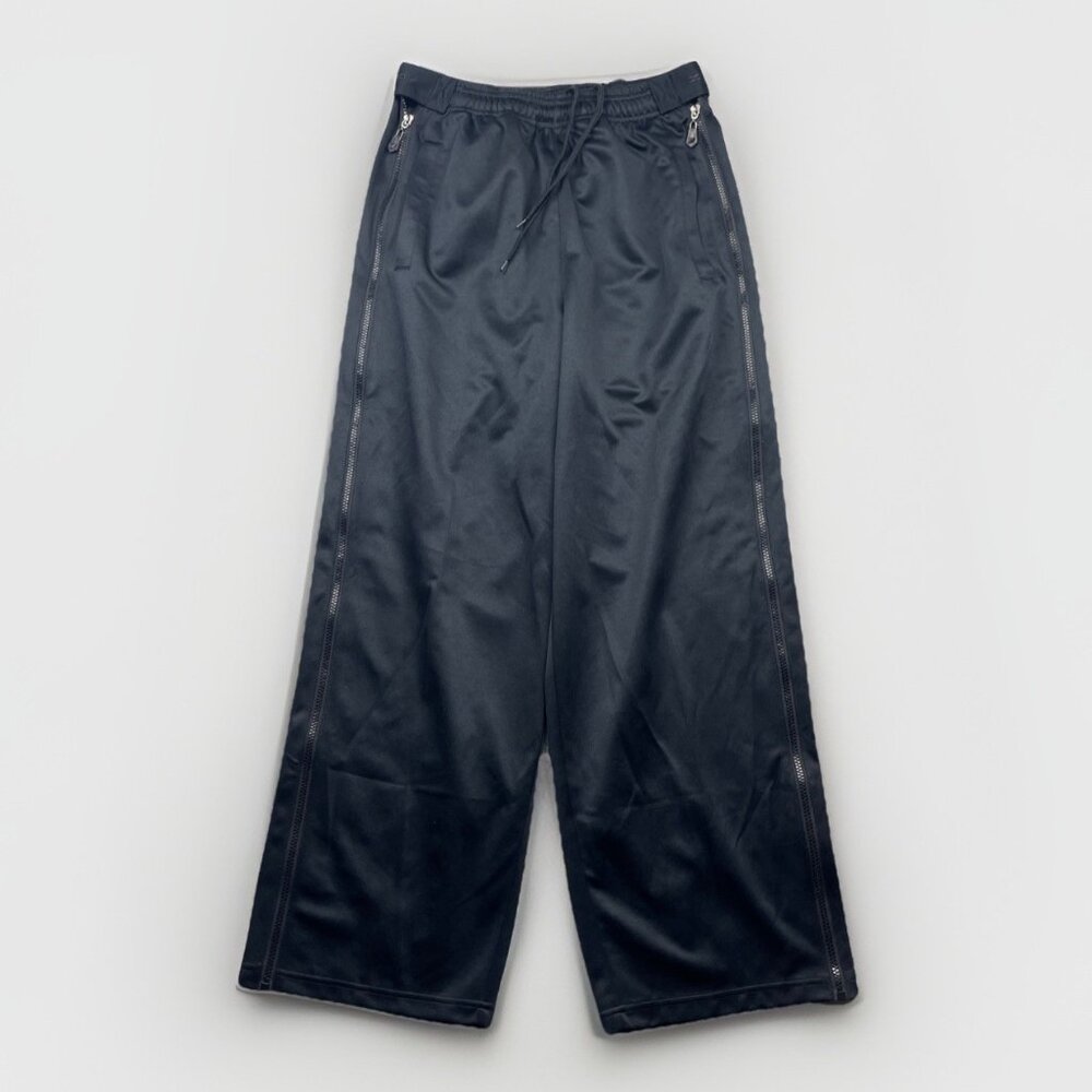 Zipway Tearaway Baggy Wide Track Pants Men’s M All Black NBA Warm-Up Basketball